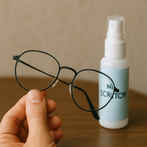 Eyeglasses cleaned with No Scratch Protector